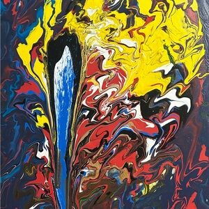 Abstract Colorful Canvas Art